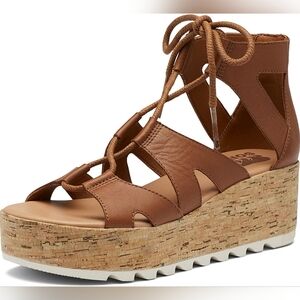 SOREL Women's Cameron Flatform Lace Sandals